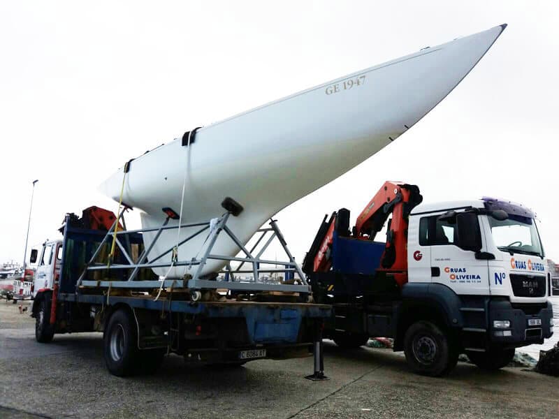 Transportes pesados en Vilanova de Arousa